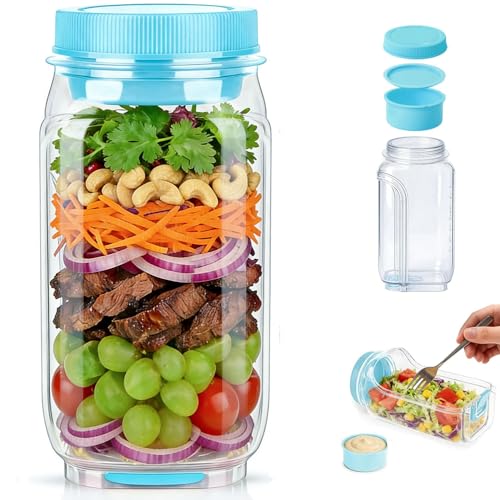 50% Off VKX 35oz Leakproof Salad Jar with Dressing Cup