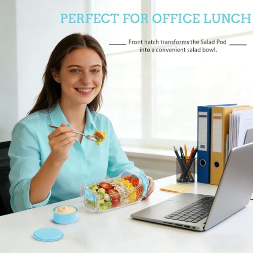 50% Off VKX 35oz Leakproof Salad Jar with Dressing Cup - Image 3