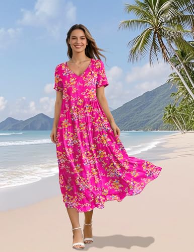 50% Off YESNO Women's Floral Maxi Dress with Pockets - Image 5