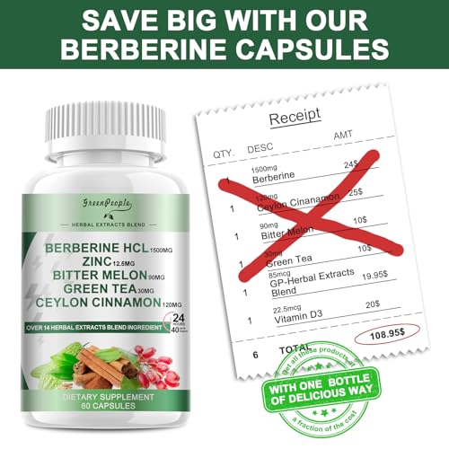 70% Off GREENPEOPLE Berberine 1500mg Supplement with Code - Image 7