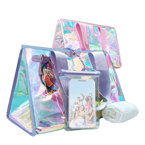 50% Off GolfFox Iridescent Beach Bag Set with Waterproof Pouch - Image 1