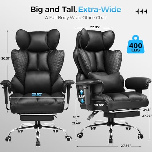 40% Off GTPLAYER Big & Tall Gaming Chair with Footrest - Image 2