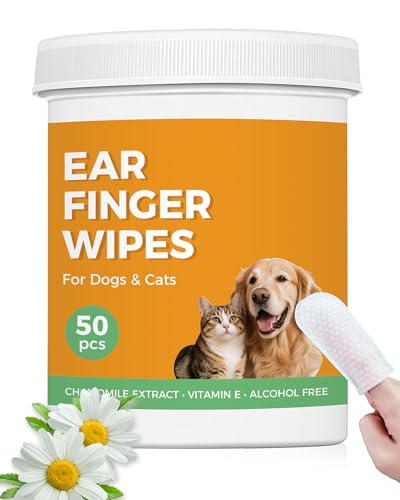 50% Off Pet Ear Cleaner Finger Wipes for Dogs & Cats