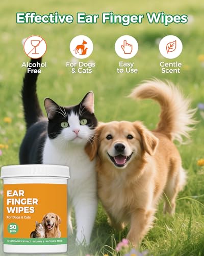 50% Off Pet Ear Cleaner Finger Wipes for Dogs & Cats - Image 4