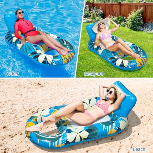 50% Off Heavy-Duty Inflatable Pool Float with Cup Holders - Image 6