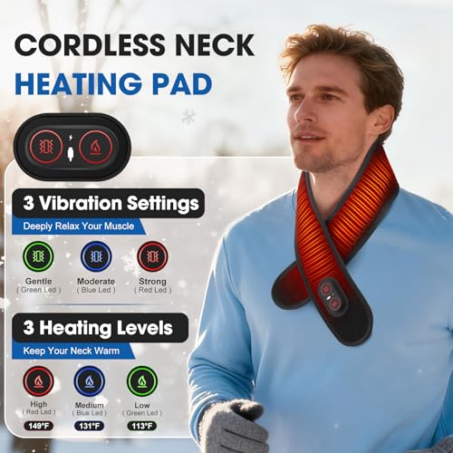 40% Off Cordless Neck Heating Pad with Red Light Therapy - Image 2