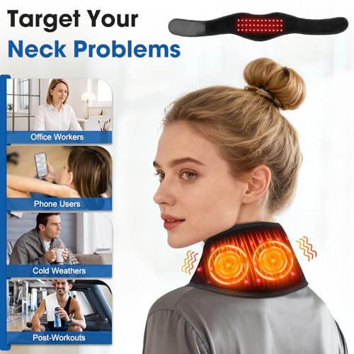 40% Off Cordless Neck Heating Pad with Red Light Therapy - Image 6