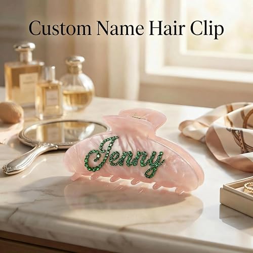 50% Off Personalized Rhinestone Banana Hair Clips for Women - Image 3