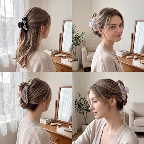 50% Off Personalized Rhinestone Banana Hair Clips for Women - Image 5