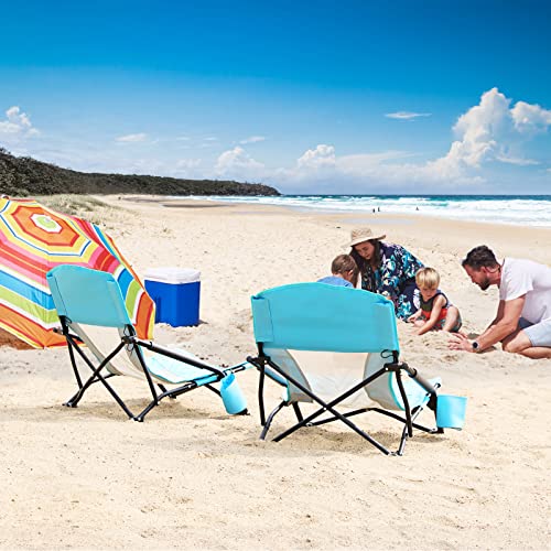 50% Off TOBTOS Low Beach Chair 2-Pack for Camping & Beach - Image 2