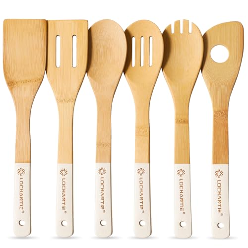 50% Off Bamboo Wooden Utensil Set for Nonstick Cookware