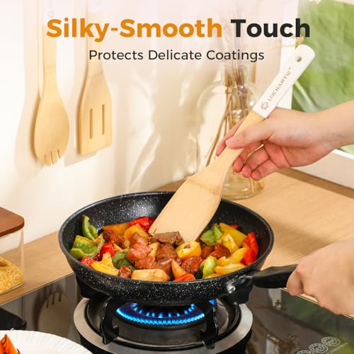 50% Off Bamboo Wooden Utensil Set for Nonstick Cookware - Image 3