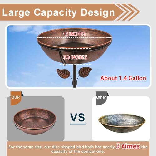 50% Off Metal Bird Bath with Code 5ZNN8EA3 - $35.99 - Image 2