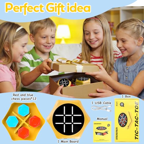 50% Off VORQXIN Handheld Tic Tac Toe Game - 5-in-1 Brain Teaser - Image 7