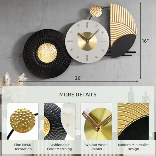 50% Off Large Modern Silent Wall Clock for Home Decor - Image 2