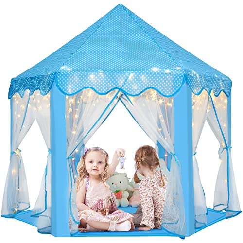 Princess Castle Playhouse for Girls with Star Lights