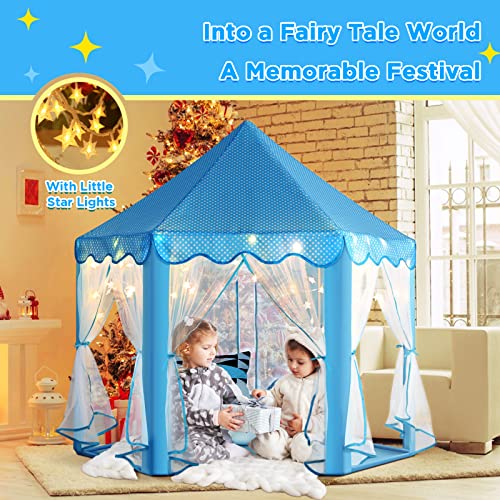 Princess Castle Playhouse for Girls with Star Lights - Image 2