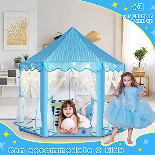 Princess Castle Playhouse for Girls with Star Lights - Image 3