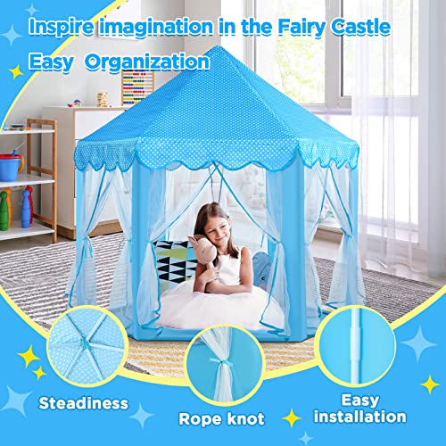 Princess Castle Playhouse for Girls with Star Lights - Image 5