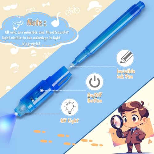 50% Off Invisible Ink Pen Spy Set with 24 Pens & Notebooks - Image 3