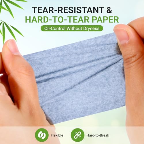 50% Off 1000-Count Bamboo Charcoal Oil Blotting Sheets - Image 4