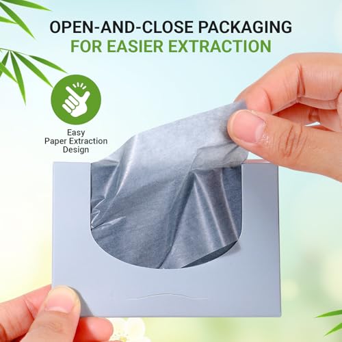 50% Off 1000-Count Bamboo Charcoal Oil Blotting Sheets - Image 6