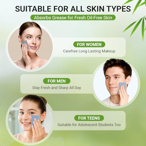 50% Off 1000-Count Bamboo Charcoal Oil Blotting Sheets - Image 7