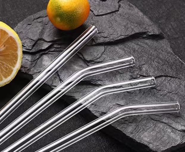 50% Off Reusable Glass Straws Set with Cleaner Brushes - Image 4