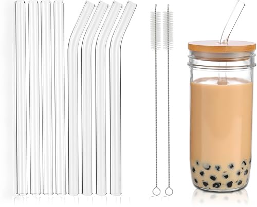 50% Off Reusable Glass Straws Set with Cleaner Brushes - Image 6