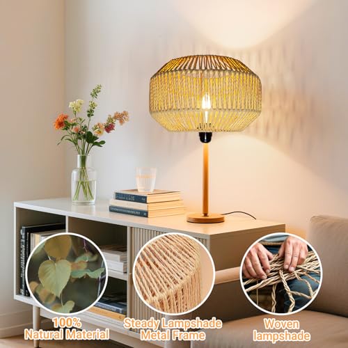50% Off Boho Rattan Lamp Shade with Code QF6RBZIM - Image 3