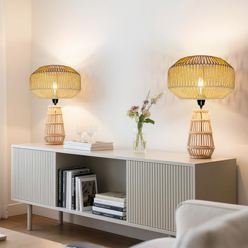 50% Off Boho Rattan Lamp Shade with Code QF6RBZIM - Image 6