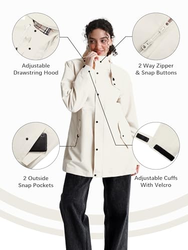 40% Off PITINAN Women's Waterproof Hooded Raincoat & Windbreaker - Image 4