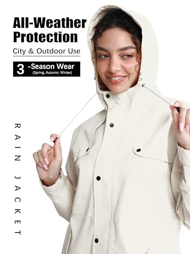 40% Off PITINAN Women's Waterproof Hooded Raincoat & Windbreaker - Image 5