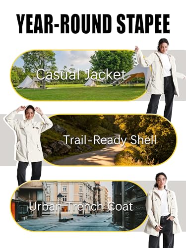 40% Off PITINAN Women's Waterproof Hooded Raincoat & Windbreaker - Image 6