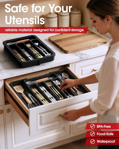 Save 39% on Aujen Expandable Kitchen Drawer Organizer - Image 3