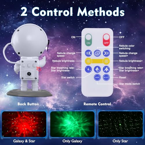 Save 5% on Astronaut Galaxy Star Projector with Remote Control - Image 6