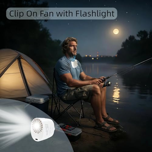 35% Off CHICWAY Portable Clip Fan with LED & 20H Battery - Image 3