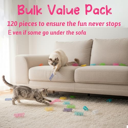 30% Off 120-Pack Cat Spring Toys with Code 2RDGOU3L - Image 5