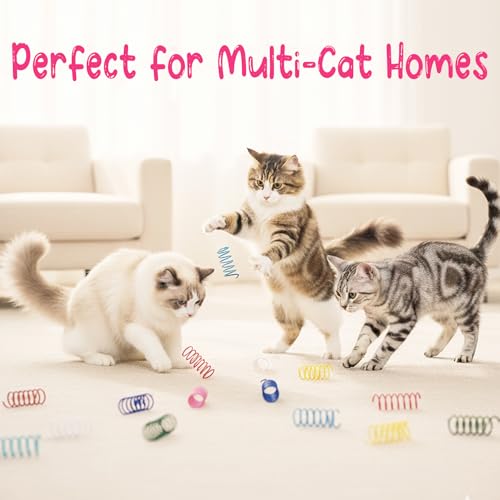 30% Off 120-Pack Cat Spring Toys with Code 2RDGOU3L - Image 7