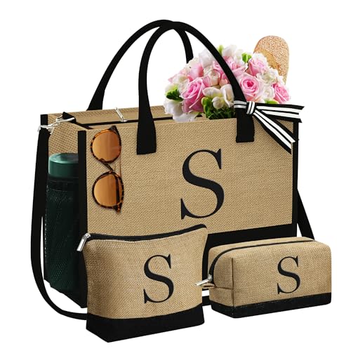 64% Off YOOLIFE Personalized Tote & Makeup Bag Set - Image 1
