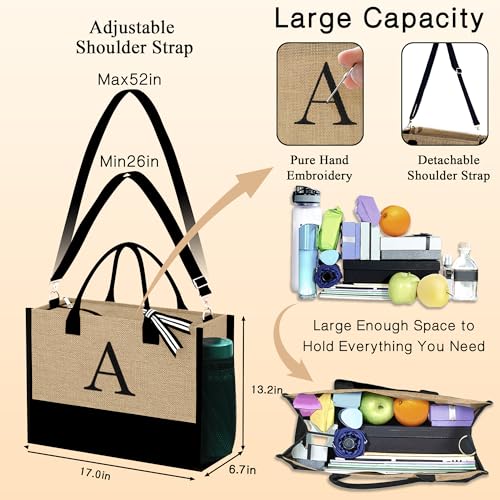 64% Off YOOLIFE Personalized Tote & Makeup Bag Set - Image 2