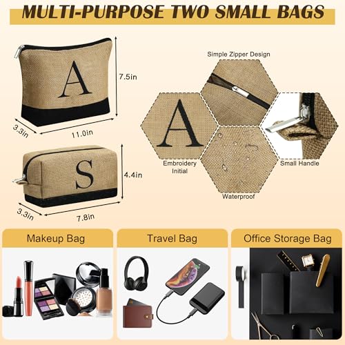 64% Off YOOLIFE Personalized Tote & Makeup Bag Set - Image 5