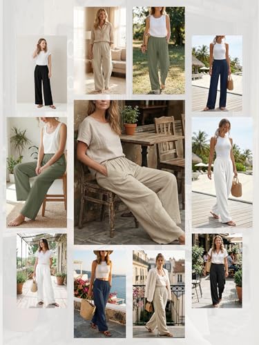 50% Off JEKAOYI Women's Linen Palazzo Pants with Code - Image 6
