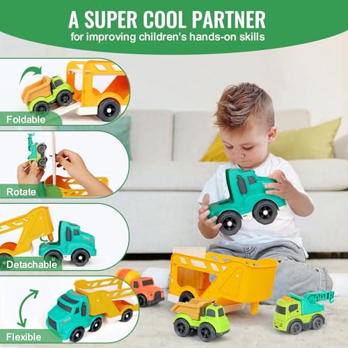 50% Off Toddler Construction Truck Toys Set for 3-4 Year Olds - Image 4