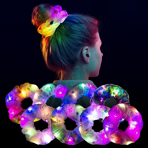 45% Off LED Glow Scrunchies - Light Up Hair Accessories