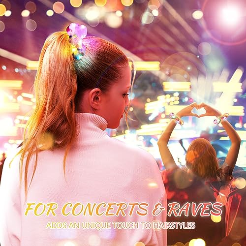 45% Off LED Glow Scrunchies - Light Up Hair Accessories - Image 2