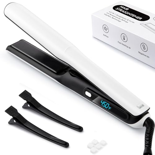 50% Off Niomuis 2-in-1 Hair Straightener & Curler with Cool Air Fan - Image 1