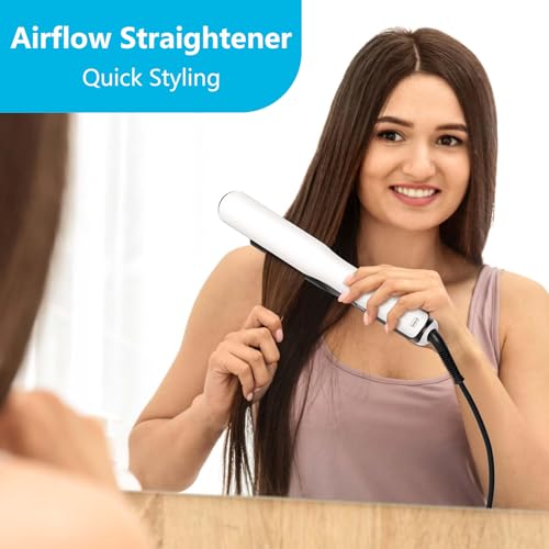 50% Off Niomuis 2-in-1 Hair Straightener & Curler with Cool Air Fan - Image 6