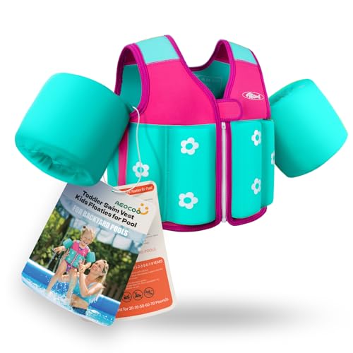40% Off AEOCOO Toddler Swim Vest with Floaties - Image 1