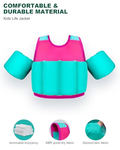 40% Off AEOCOO Toddler Swim Vest with Floaties - Image 3